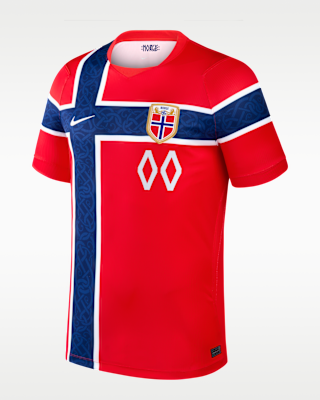 Norway 2026 Stadium Home Men's Nike Dri-FIT Soccer Replica Custom